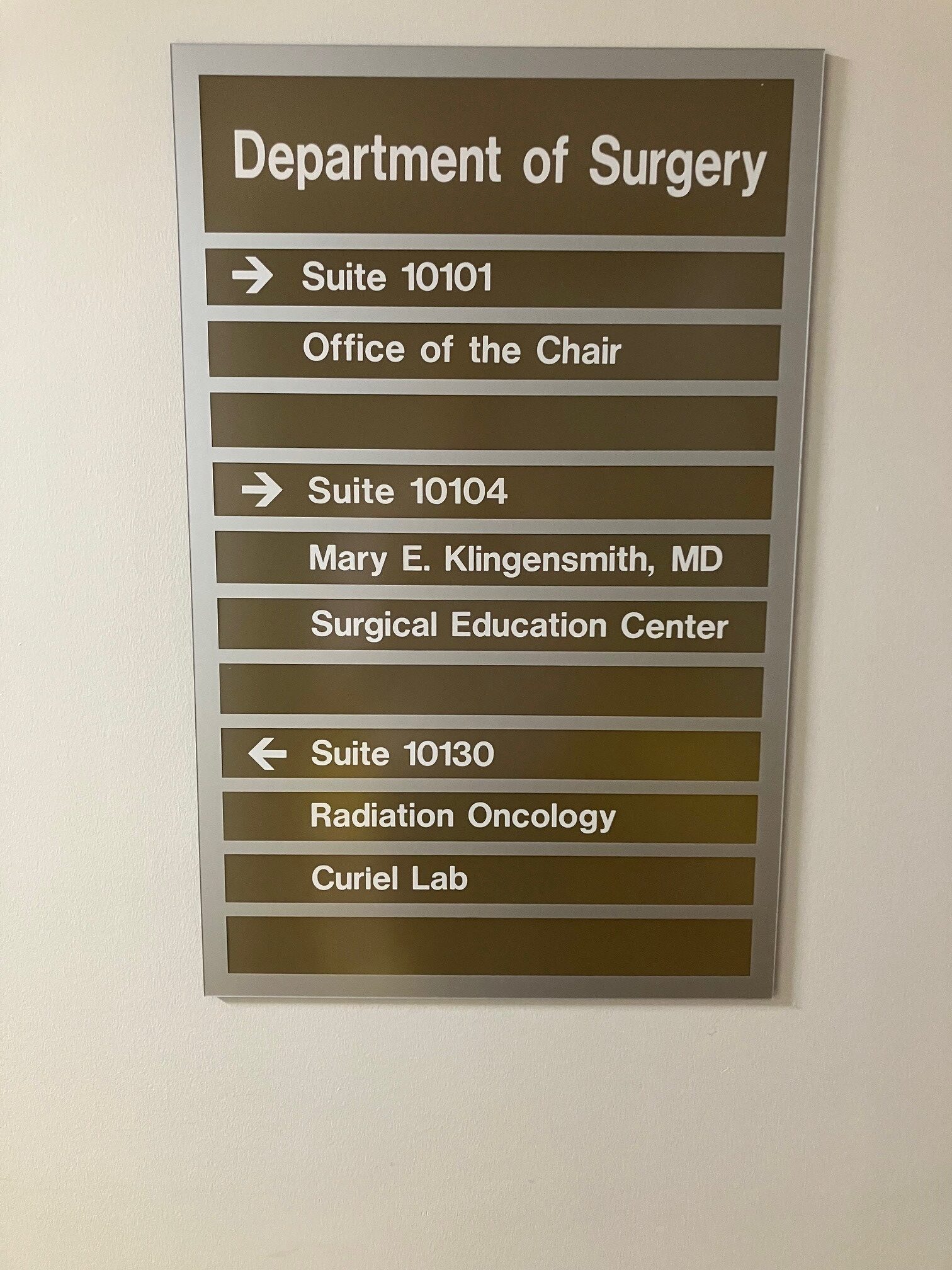 WUSM Departmental Signage Planning | Operations & Facilities Management ...